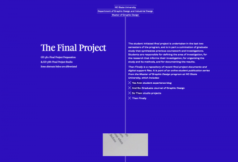 Then Finally: Final Projects